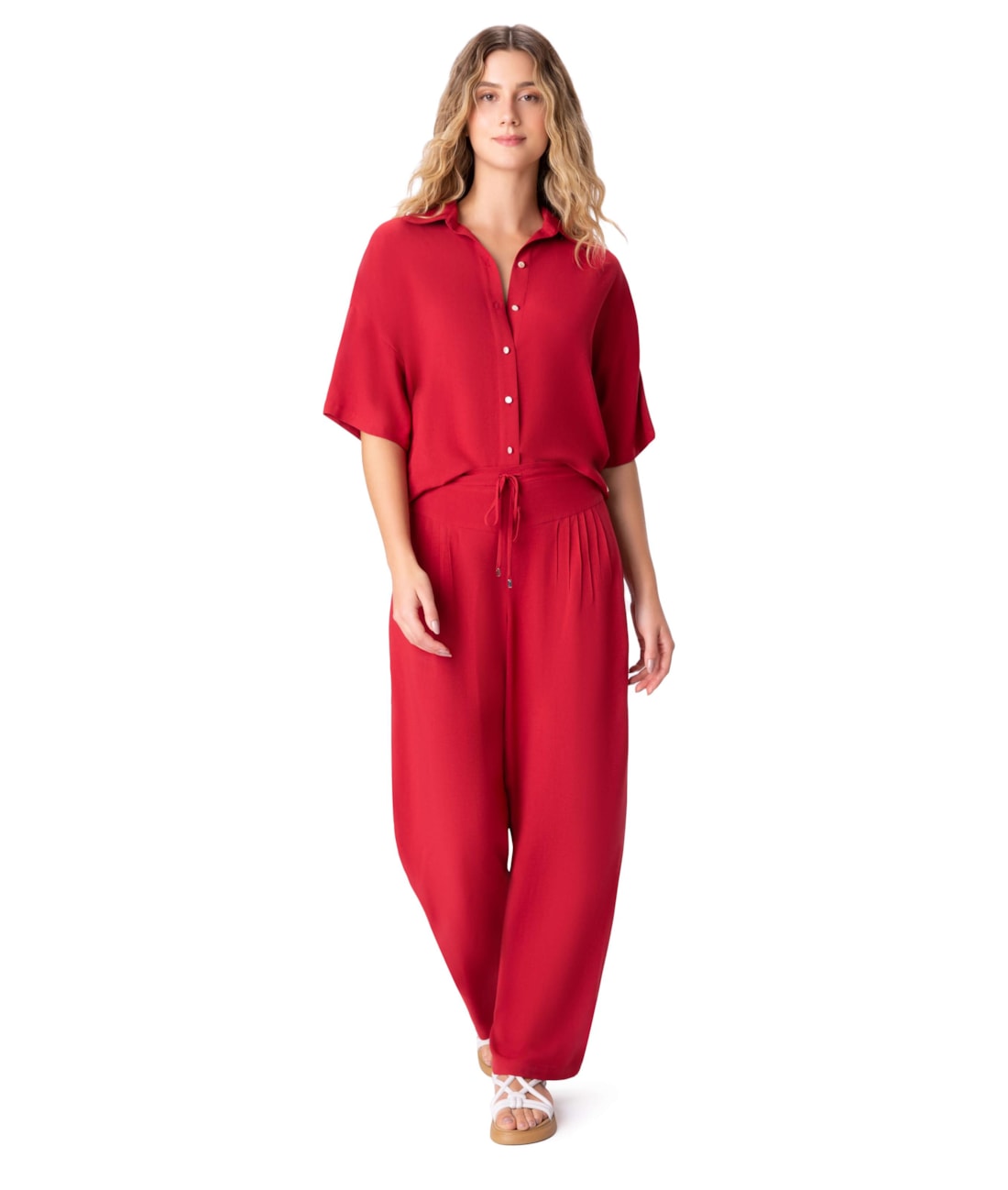 Camisa Resort Linho Blend Vinho