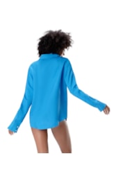 Camisa Resort Social Linho Azul Bic