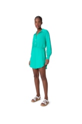 Camisa Resort Visco Dobby Verde Claro