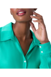 Camisa Resort Visco Dobby Verde Claro