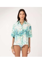 Camisa Sirena Botões Off White