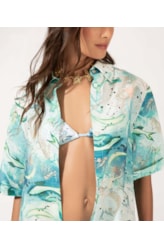 Camisa Sirena Botões Off White