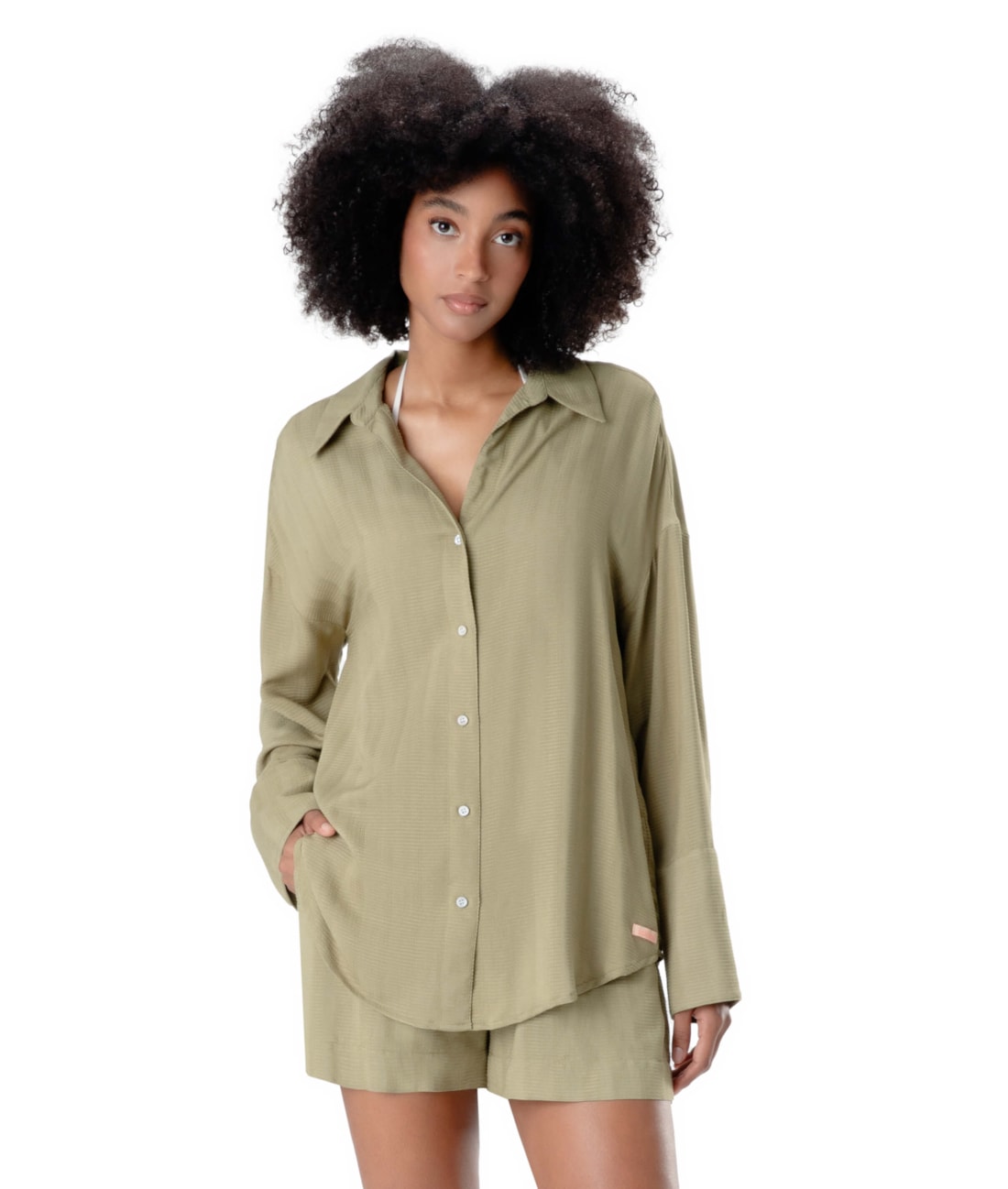 Camisa Visco Frizzo Musgo