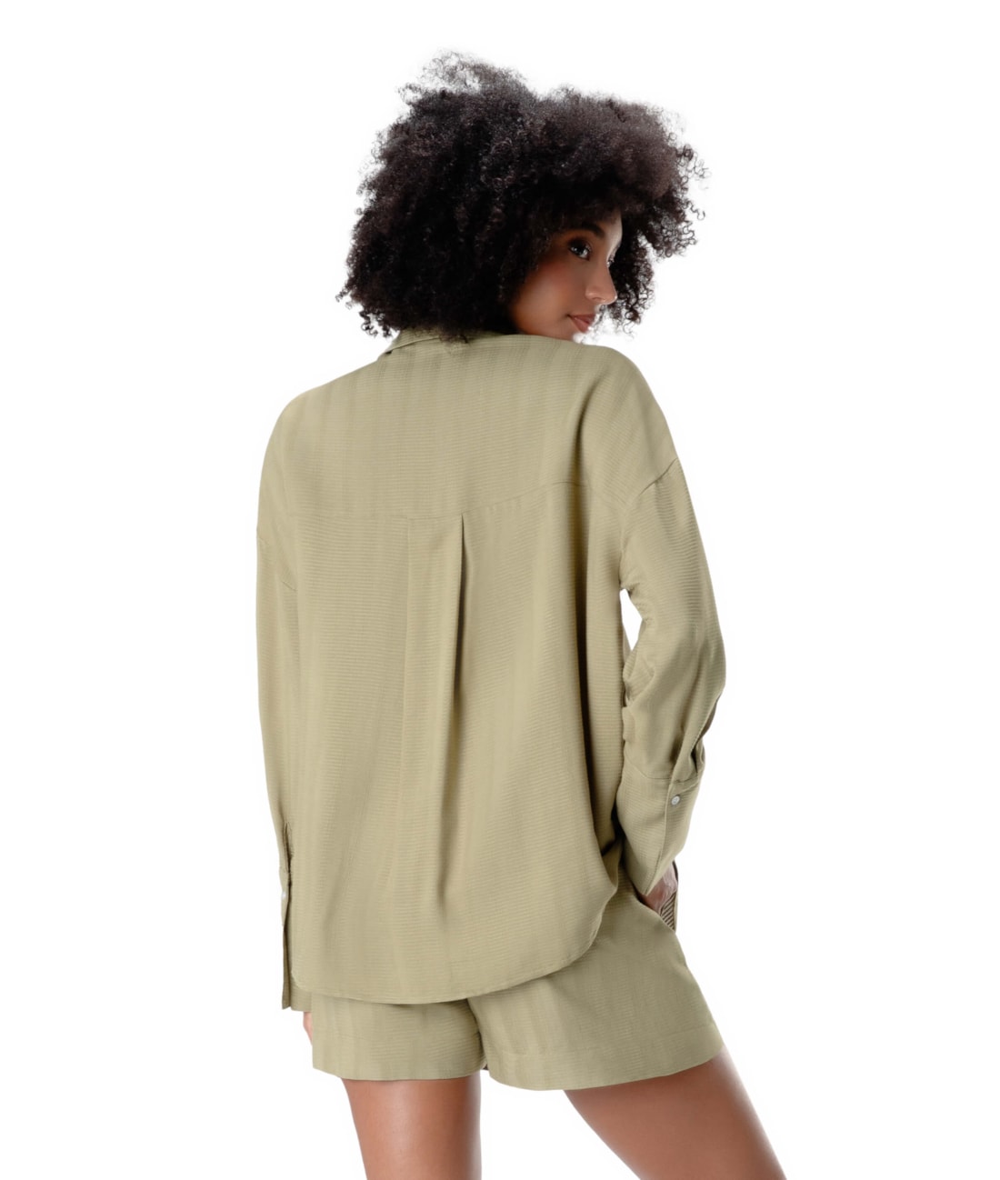 Camisa Visco Frizzo Musgo
