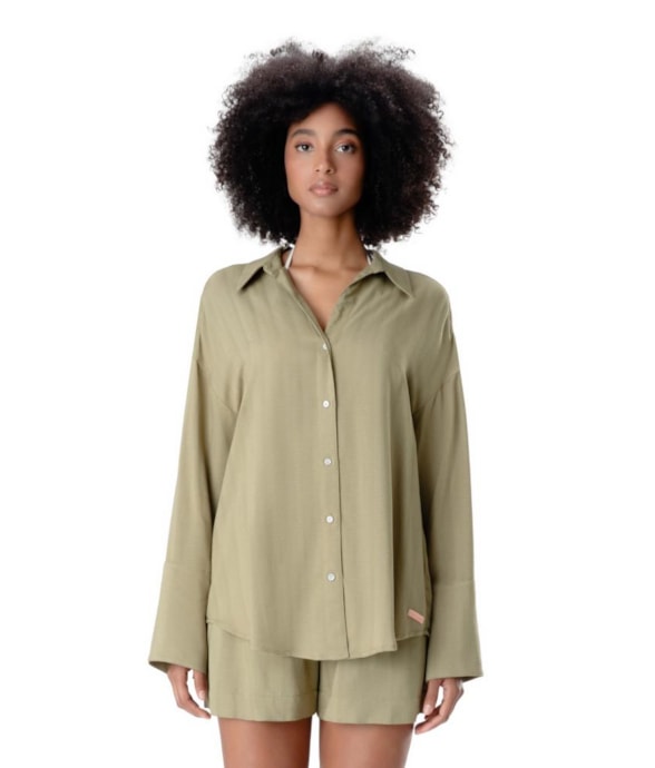 Camisa Visco Frizzo Musgo