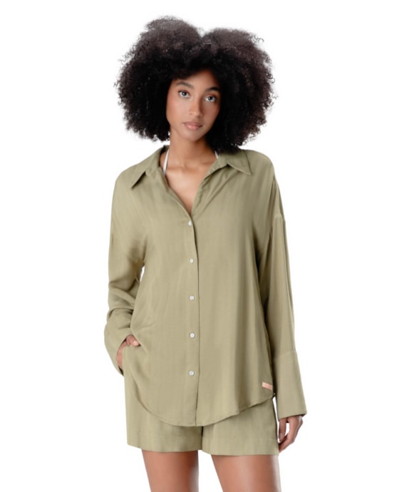Camisa Visco Frizzo Musgo