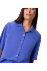 Camisa Visco Texture Azul Bic