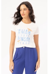 Camiseta Amar Livre Off White