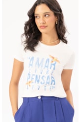 Camiseta Amar Livre Off White