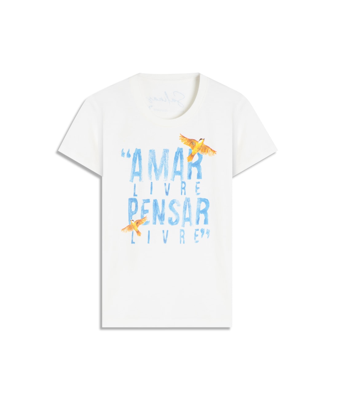 Camiseta Amar Livre Off White