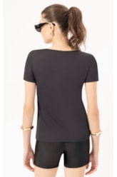 Camiseta Decote v Move Preto