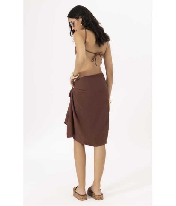 Canga Cotton Plage Marrom