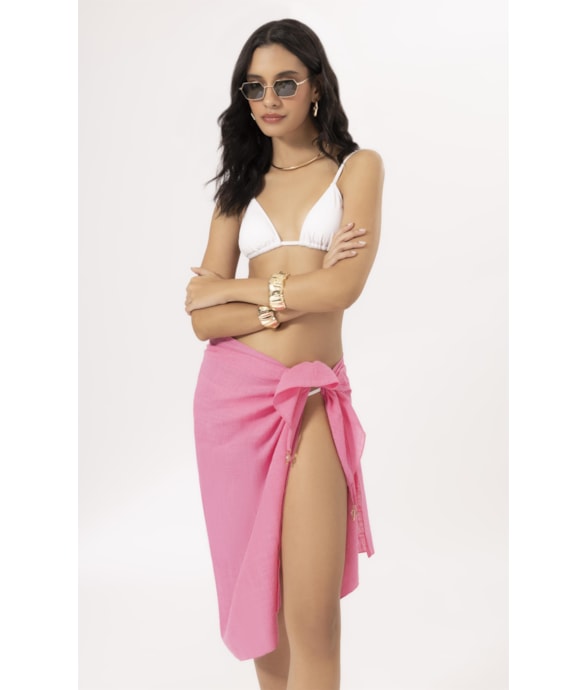Canga Cotton Plage Rosa