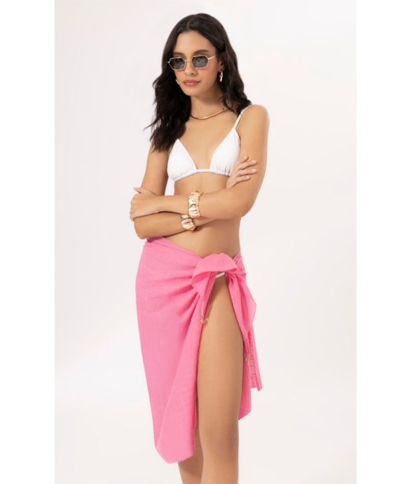 Canga Cotton Plage Rosa