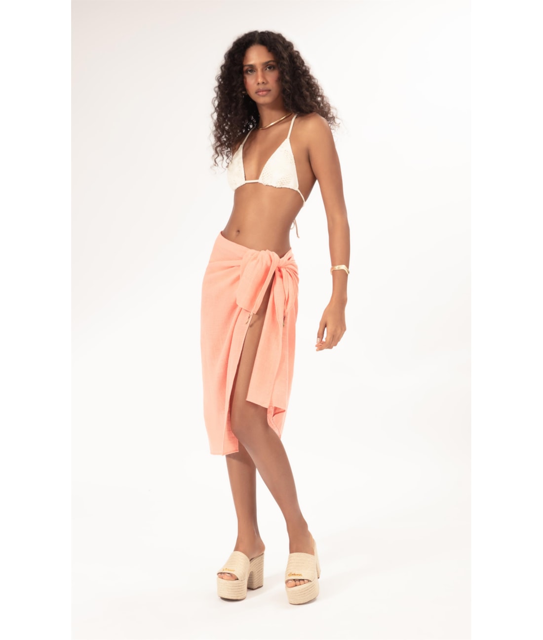 Canga Cotton Plage Salmao