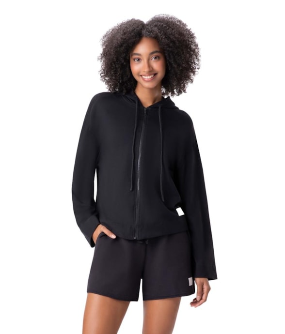 Casaco Holiday Moletinho Preto