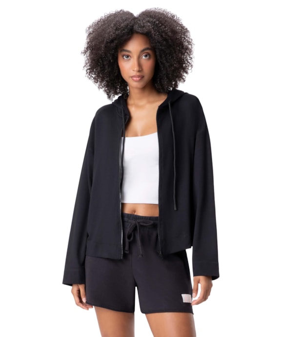 Casaco Holiday Moletinho Preto