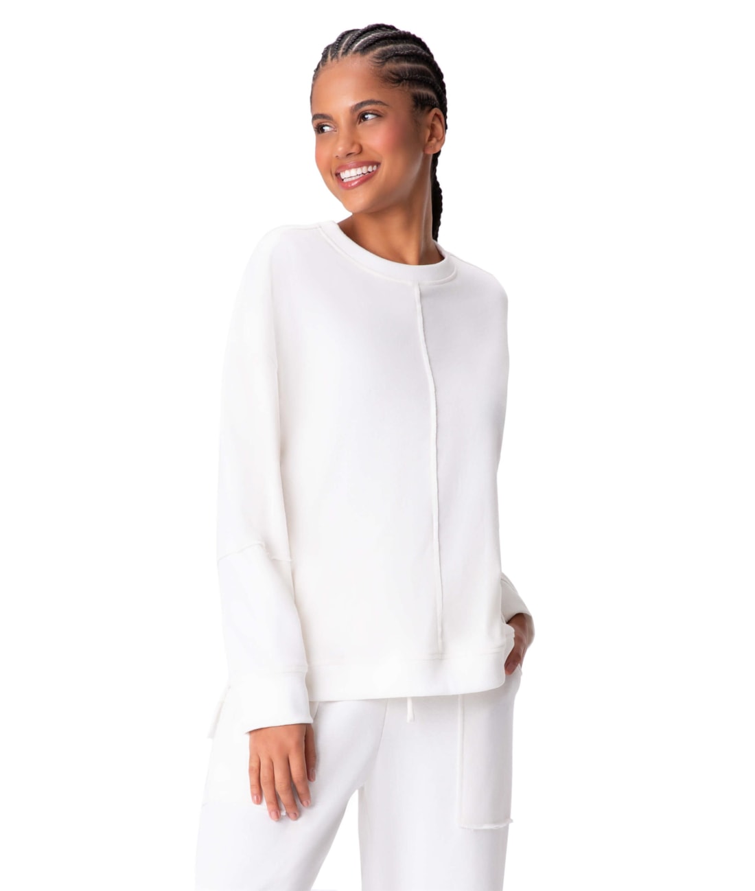 Casaco Holiday Moletom Classic Off White