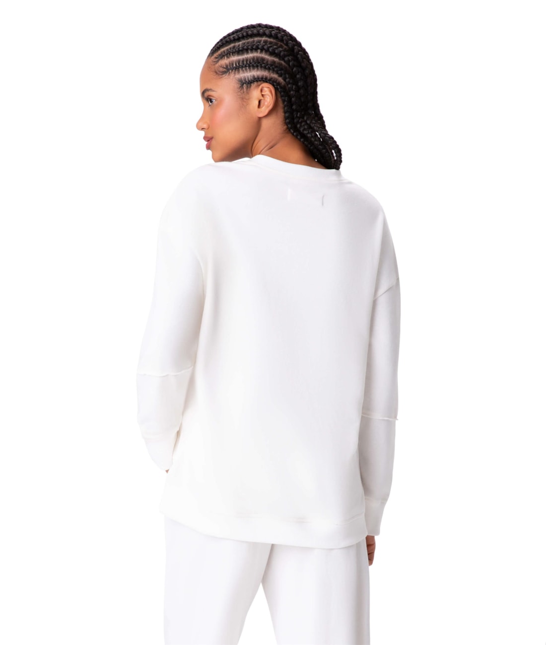 Casaco Holiday Moletom Classic Off White