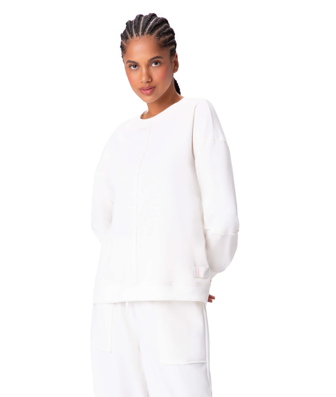 Casaco Holiday Moletom Classic Off White