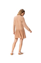 Chemise Resort Camadas Stone Marrom