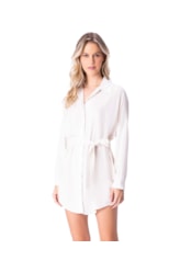 Chemise Resort Linen Blend Branco