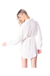Chemise Resort Linen Blend Branco
