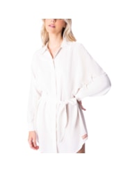 Chemise Resort Linen Blend Branco