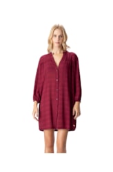 Chemise Visco Texture Bordeaux