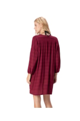 Chemise Visco Texture Bordeaux