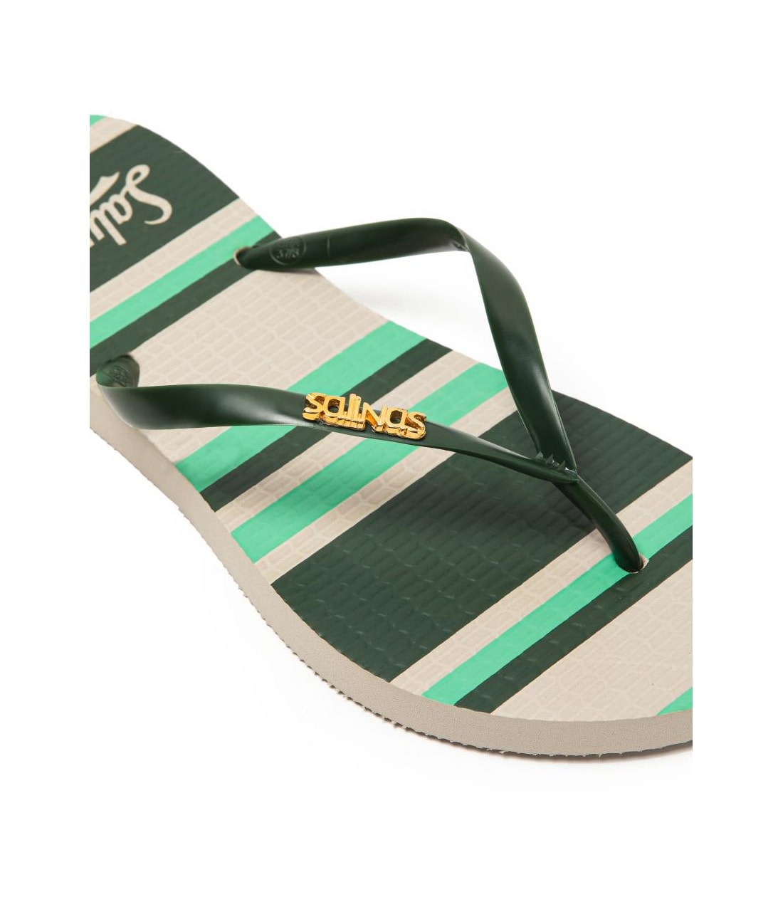Chinelo Salinas Listras Verde Army