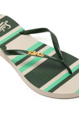 Chinelo Salinas Listras Verde Army