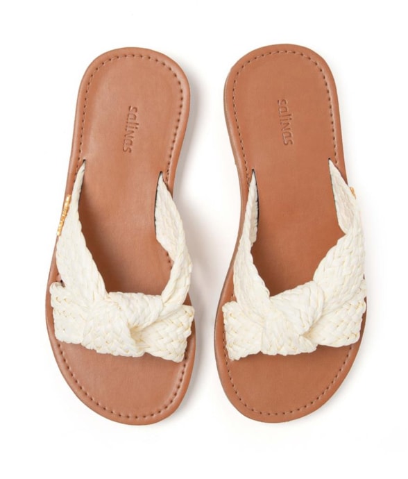 Chinelo Slide Marina Salinas Off White
