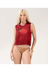 Colete Tricot Berry Vermelho