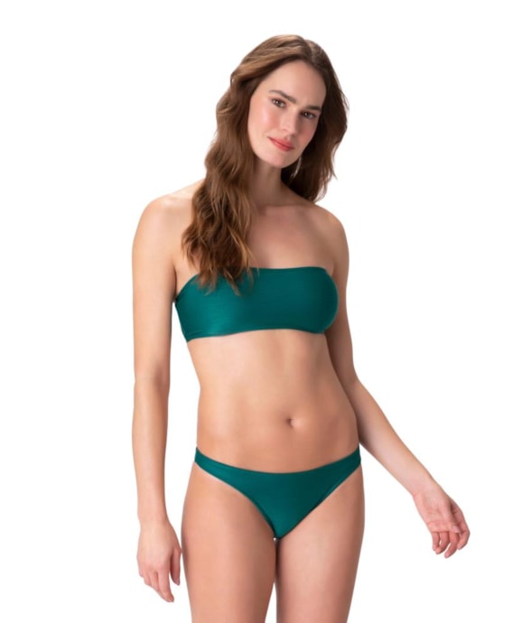 Conjunto Samana Top Faixa Verde Escuro