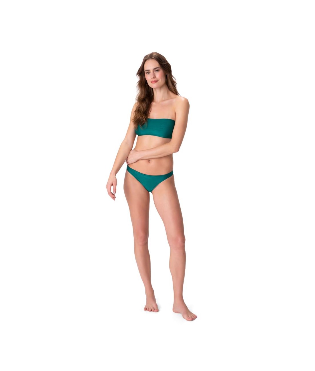 Conjunto Samana Top Faixa Verde Escuro