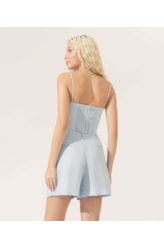 Cropped Cambraia Linho Fiji Azul Claro
