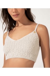 Cropped Tricot Crochet Areia