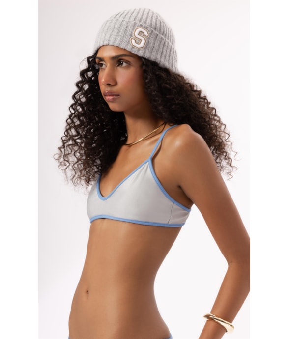 Gorro s Bordado Aspen Cinza Claro