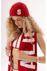 Gorro s Bordado Aspen Vermelho