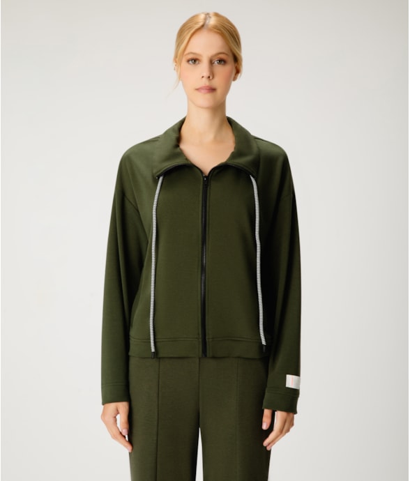 Jaqueta Linen Visco Verde Militar