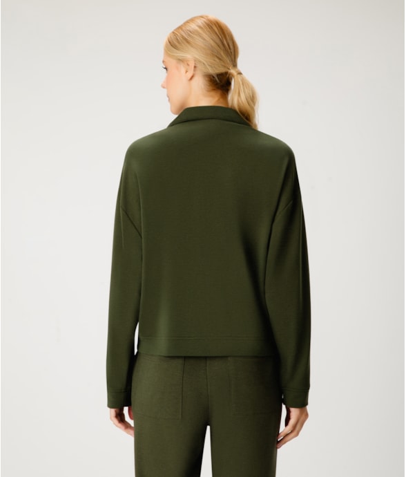 Jaqueta Linen Visco Verde Militar