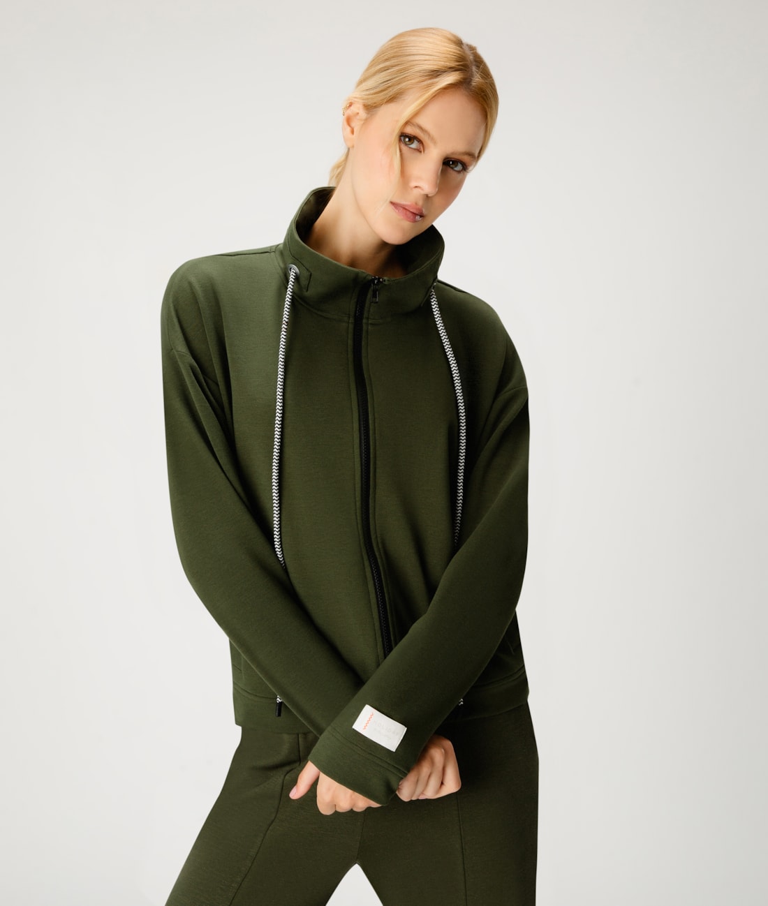 Jaqueta Linen Visco Verde Militar