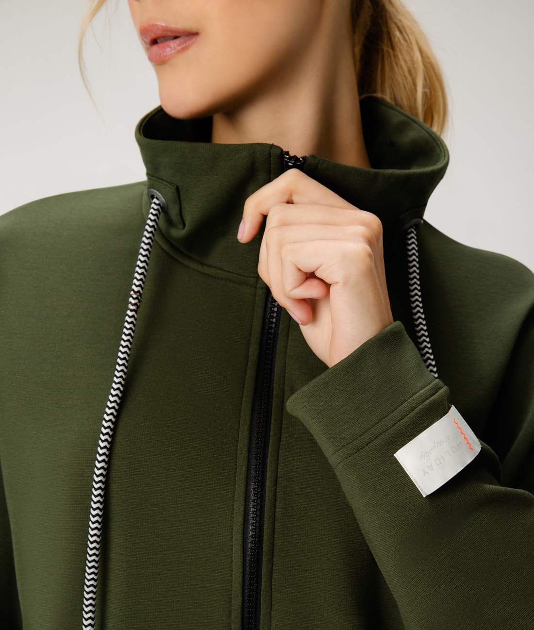 Jaqueta Linen Visco Verde Militar