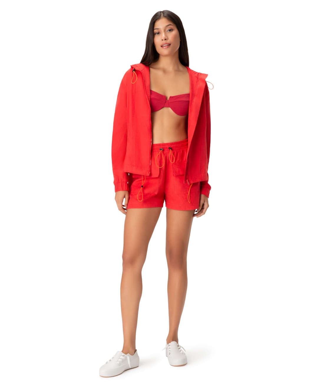 Jaqueta Nylon Vermelho