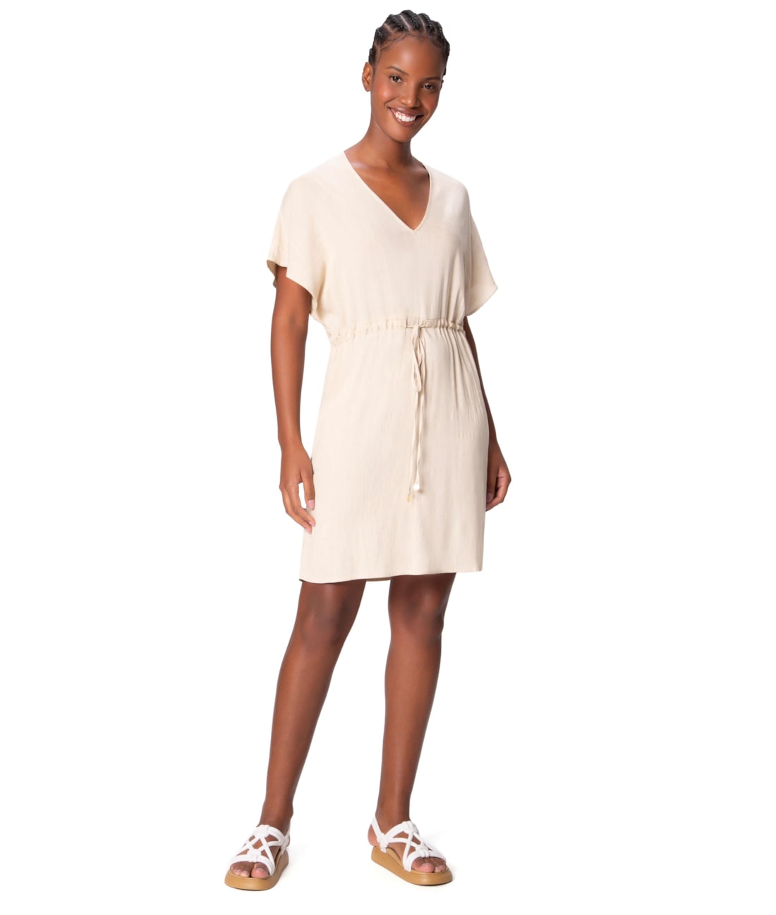 Kaftan Holiday Slub Natural