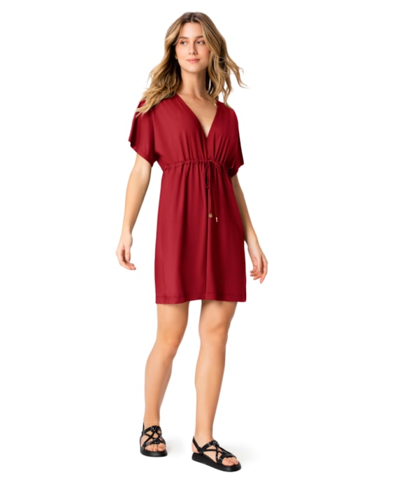 Kaftan Resort Jersey Vermelho