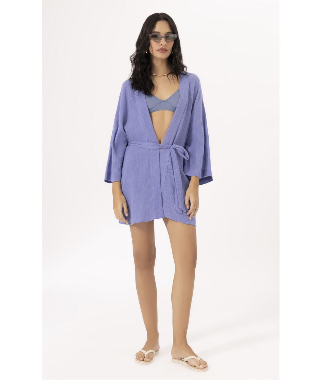 Kimono Cotton Plage Hortencia