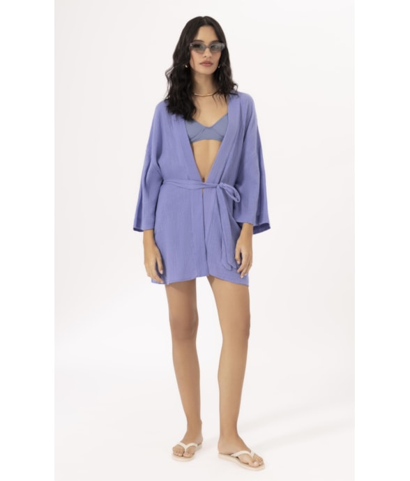 Kimono Cotton Plage Hortencia
