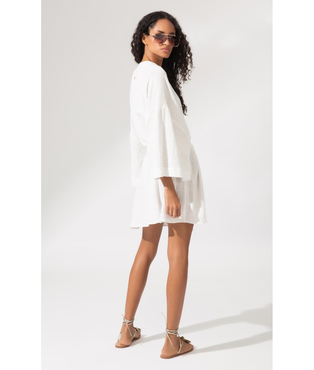 Kimono Cotton Plage Off White